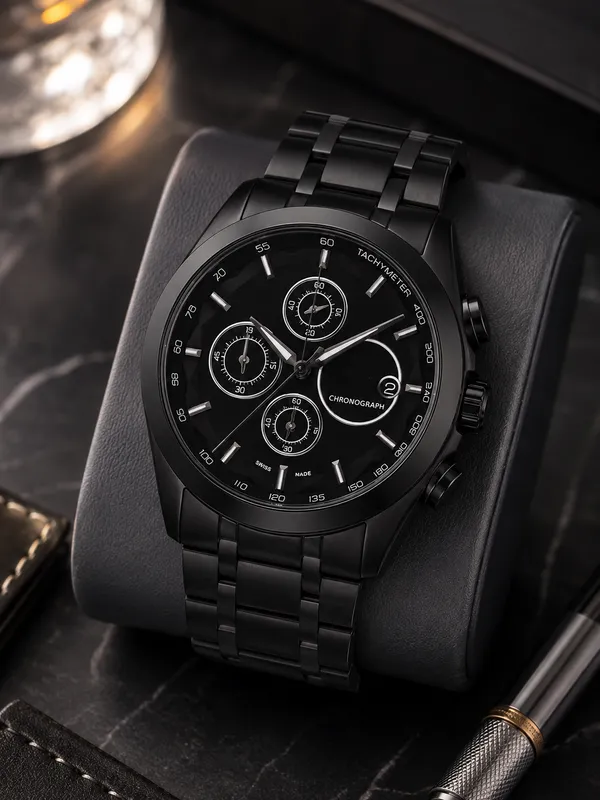 Black_Metal_Chronograph_Watch_for_Men