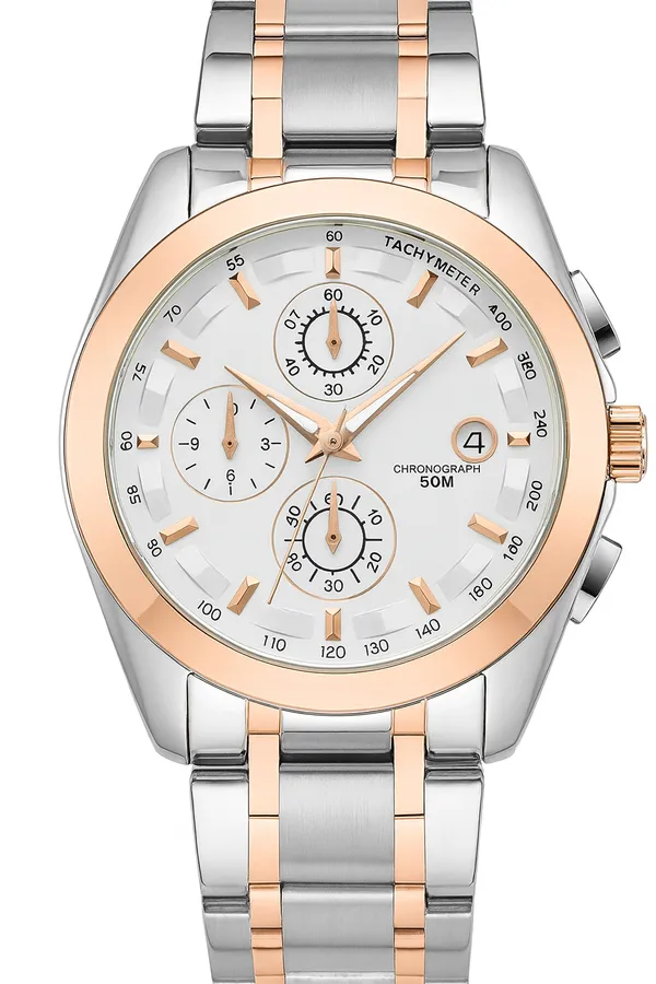 Silver_Rose_Gold_Chronograph_Watch_for_Men