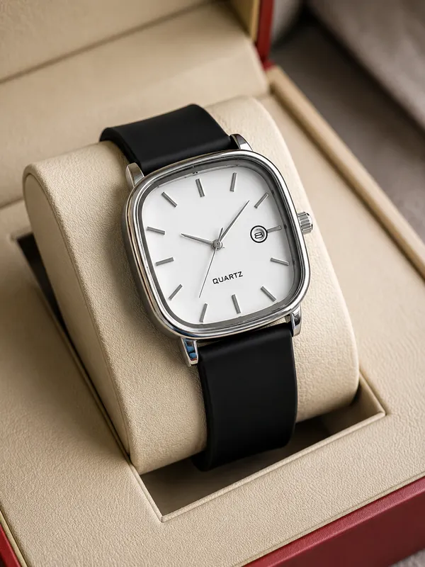 Black_Square_Dial_Quartz_Watch_for_Unisex