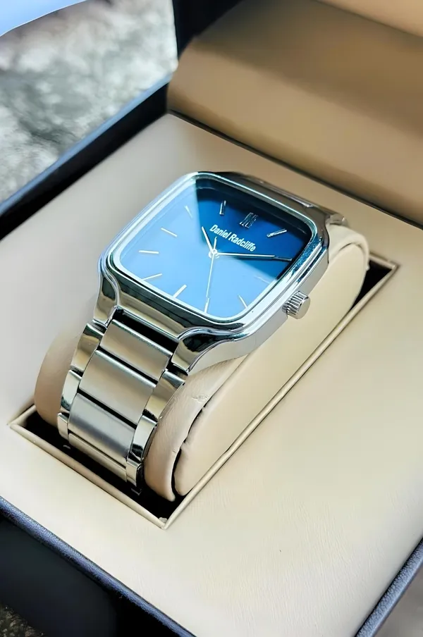 Silver_Tone_Blue_Dial_Square_Analog_Watch_For_Men