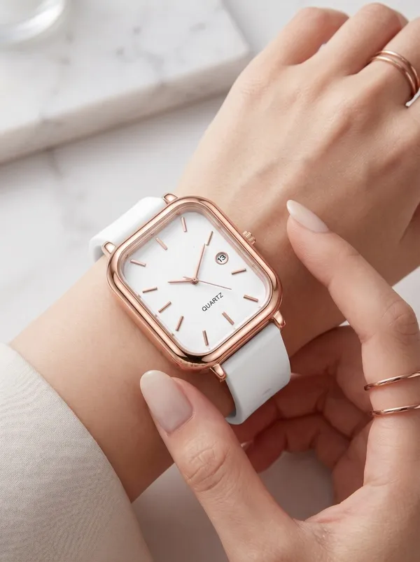 White_Strap_Rectangular_Analog_Watch_for_Women