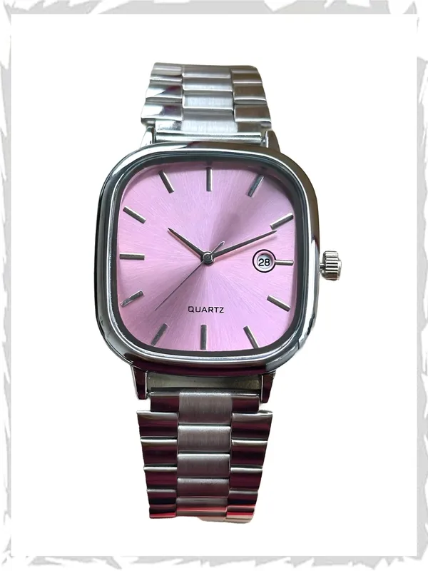 Pink_Metal_Square_Dial_Watch_for_Men