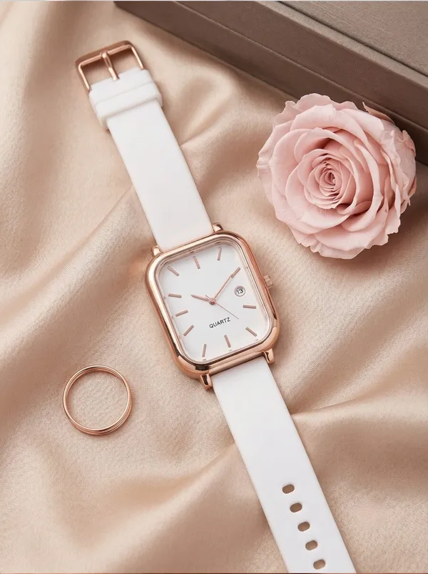 White_Strap_Rectangular_Analog_Watch_for_Women