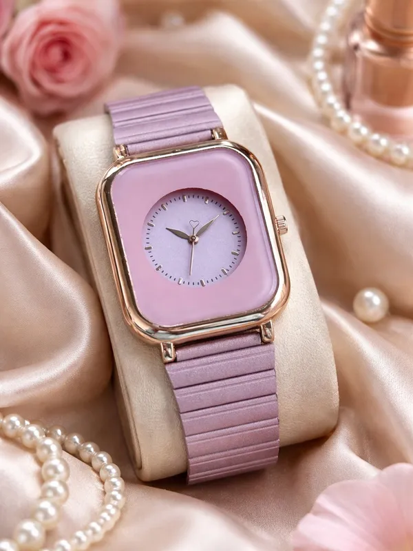 Purple_Stainless_Steel_Bracelet_Analog_Watch_For_Women