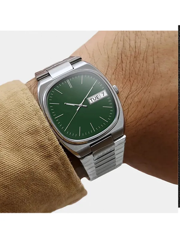 Silver_Green_Dial_Day_Date_Quartz_Watch