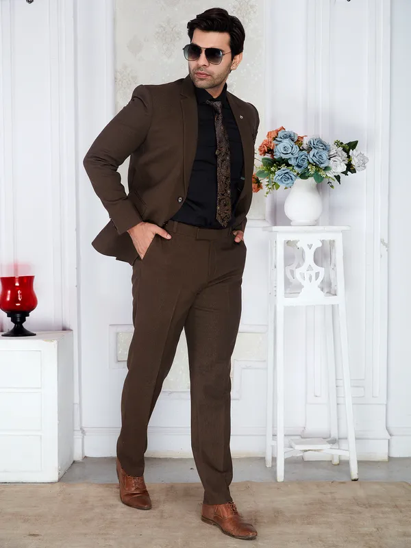 Dark_Brown_Regular_Fit_Formal_Blazer