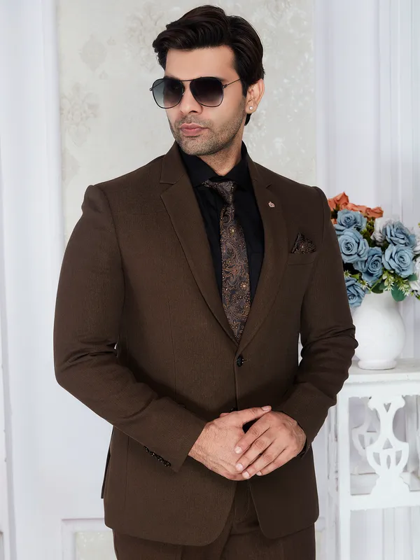 Dark_Brown_Regular_Fit_Formal_Blazer