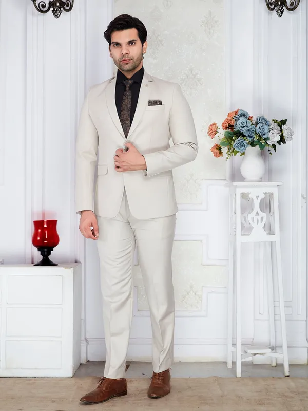 Ivory_Beige_Tr_Men_S_Regular_Fit_Formal_Blazer_Cream_Dry_Clean_Only