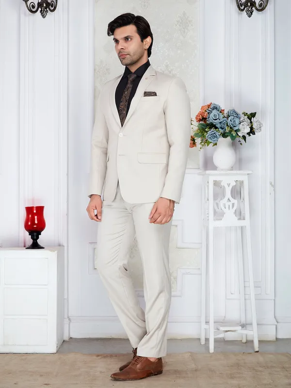 Ivory_Beige_Tr_Men_S_Regular_Fit_Formal_Blazer_Cream_Dry_Clean_Only