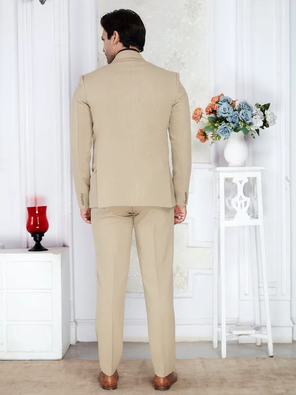 Beige_Textured_Formal_Blazer_For_Men_Regular_Fit_Beige_Dry_Clean_Only