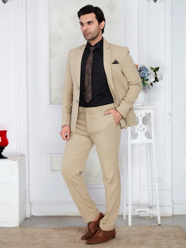 Beige_Textured_Formal_Blazer_For_Men_Regular_Fit_Beige_Dry_Clean_Only