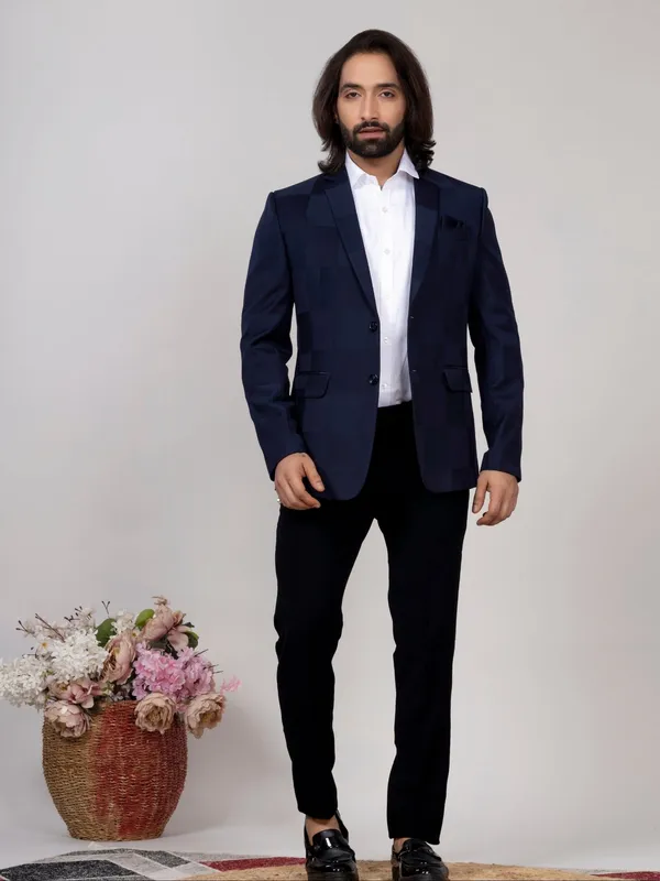 Navy_Blue_Checkered_Blazer_For_Men_Premium_Formal_Party_Wear_Navy