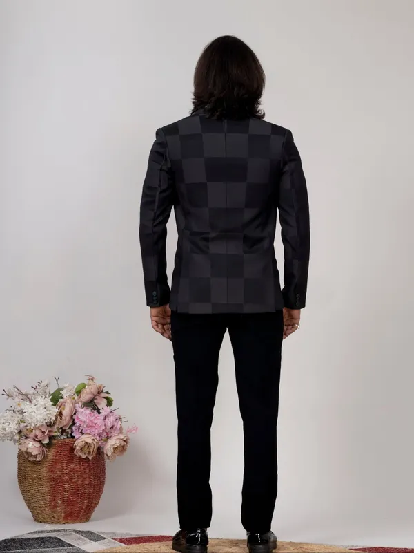 Grey_Green_Checkered_Blazer_For_Men_Premium_Formal_Party_Wear_Grey_Green