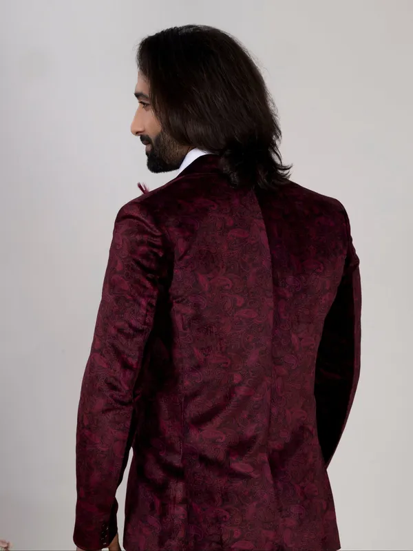 Men_S_Wine_Velvet_Paisley_Party_Wear_Blazer_Burgandy