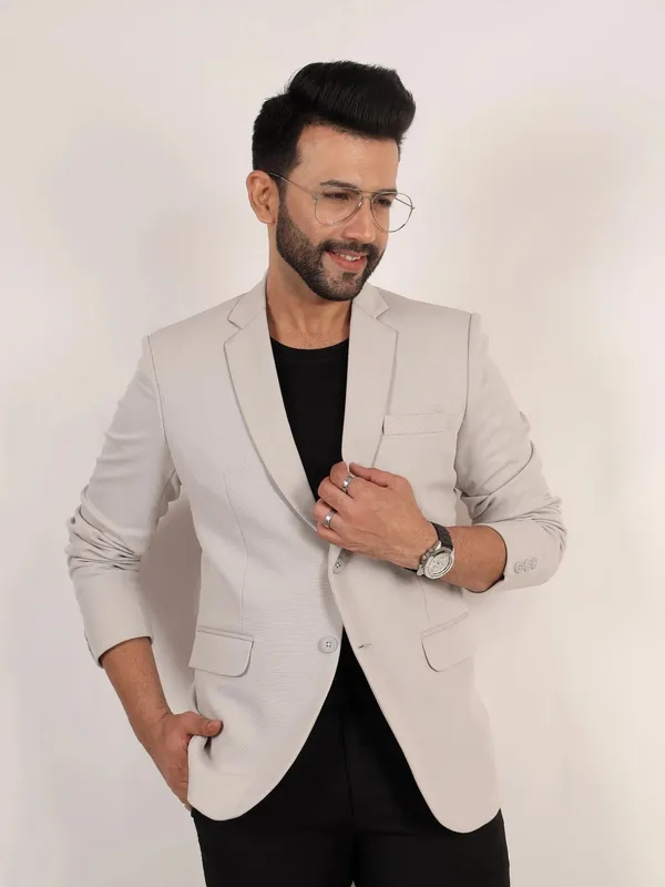 Dusty_Light_Grey_Textured_Formal_Blazer_Dusty_Grey