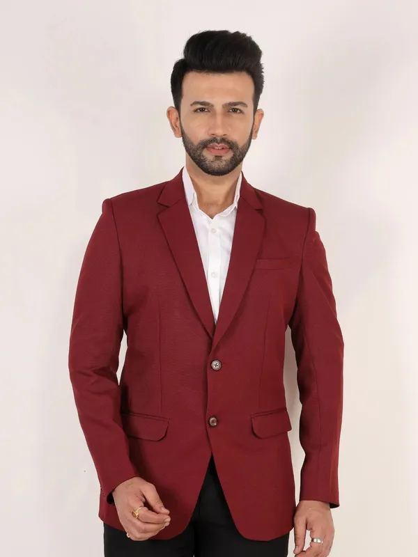Red_Matty_Regular_Fit_Single_Breasted_Blazer_Red