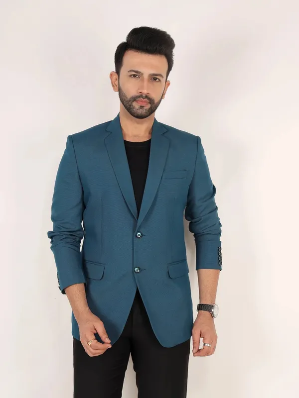 Teal_Blue_Matty_Regular_Fit_Single_Breasted_Blazer_Teal_Blue