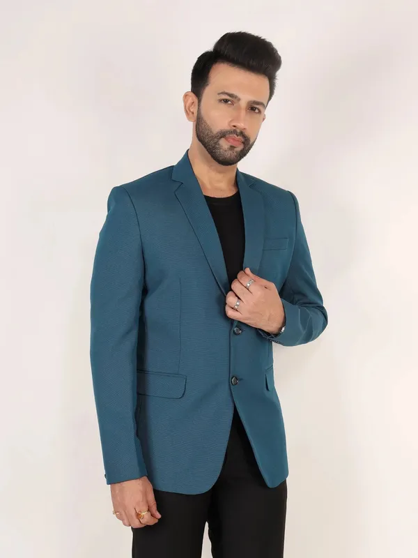 Teal_Blue_Matty_Regular_Fit_Single_Breasted_Blazer_Teal_Blue