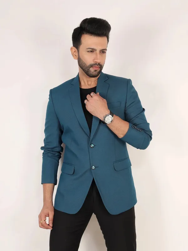Teal_Blue_Matty_Regular_Fit_Single_Breasted_Blazer_Teal_Blue