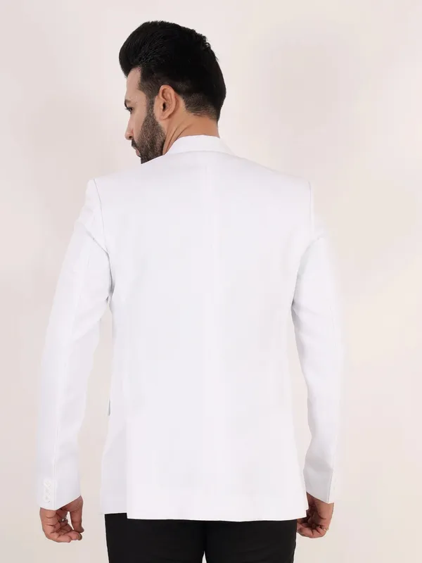 White_Matty_Regular_Fit_Single_Breasted_Blazer_White