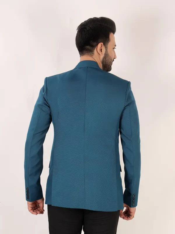 Teal_Blue_Matty_Regular_Fit_Single_Breasted_Blazer