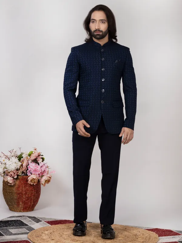Navy_Blue_Jacquard_Regular_Fit_Jodhpuri_Suit_for_Wedding_&_Reception