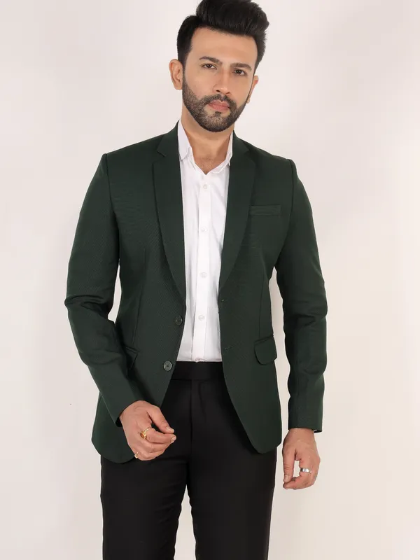 Bottle_Green_Polyester_Regular_Fit_Single_Breasted_Blazer_For_Men