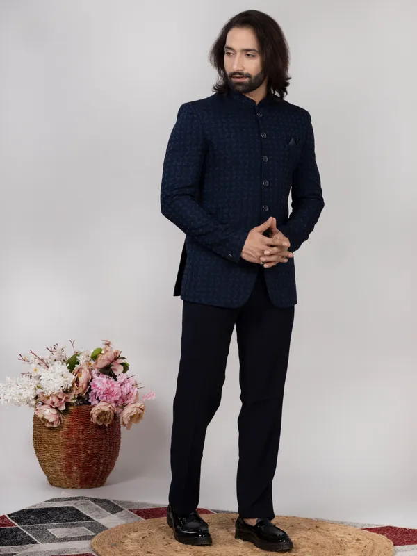 Navy_Blue_Jacquard_Regular_Fit_Jodhpuri_Suit_for_Wedding_&_Reception