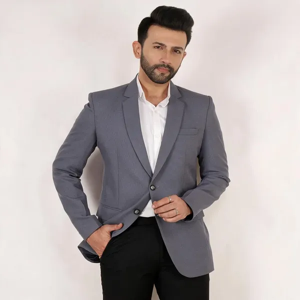 Grey_Polyester_Regular_Fit_Textured_Formal_Blazer_For_Men