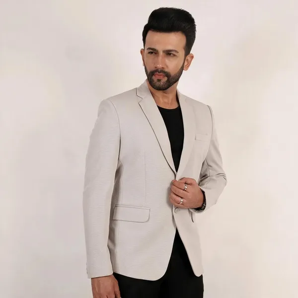 Dusty_Grey_Textured_Regular_Fit_Single_Breasted_Blazer_For_Men