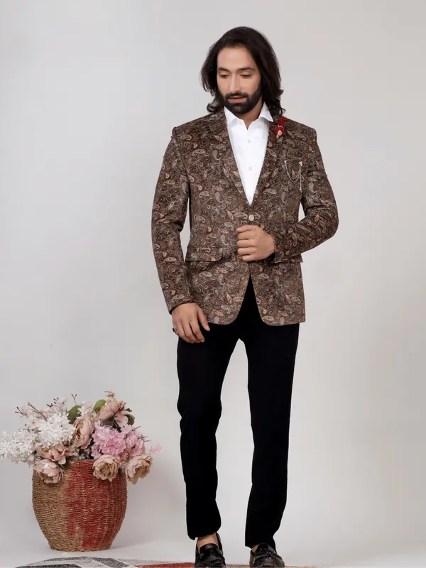 Brown_Paisley_Printed_Regular_Fit_Blazer_For_Men