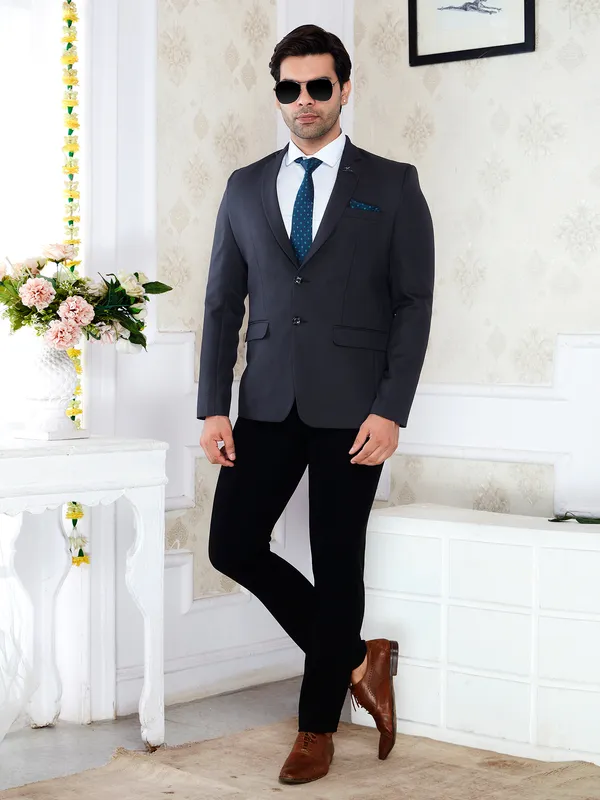Charcoal_Grey_Regular_Fit_Formal_Blazer