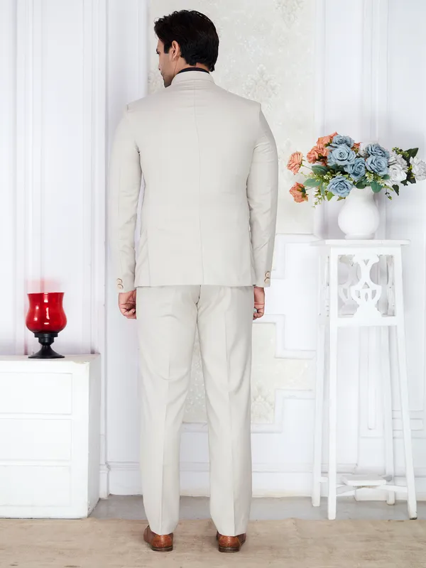 Ivory_Beige_Terrycloth_Regular_Fit_Bandhgala_Jodhpuri_Suit