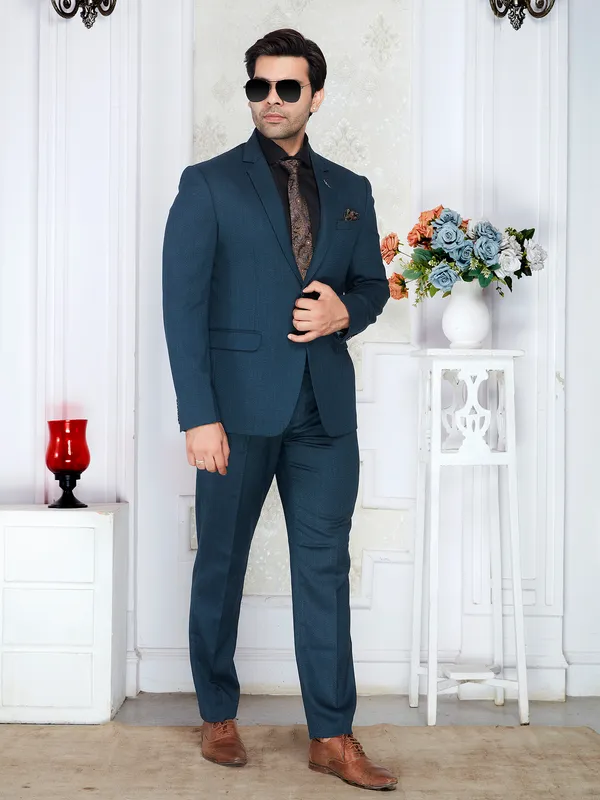 Teal_Blue_Regular_Fit_Formal_Blazer
