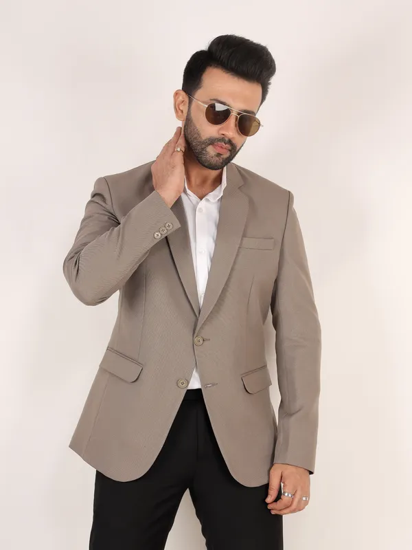 Stone_Grey_Matty_Regular_Fit_Single_Breasted_Blazer_For_Men