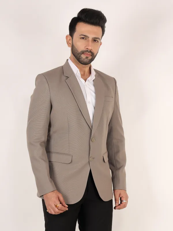 Stone_Grey_Matty_Regular_Fit_Single_Breasted_Blazer_For_Men