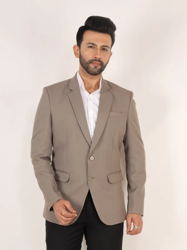 Stone_Grey_Matty_Regular_Fit_Single_Breasted_Blazer_For_Men
