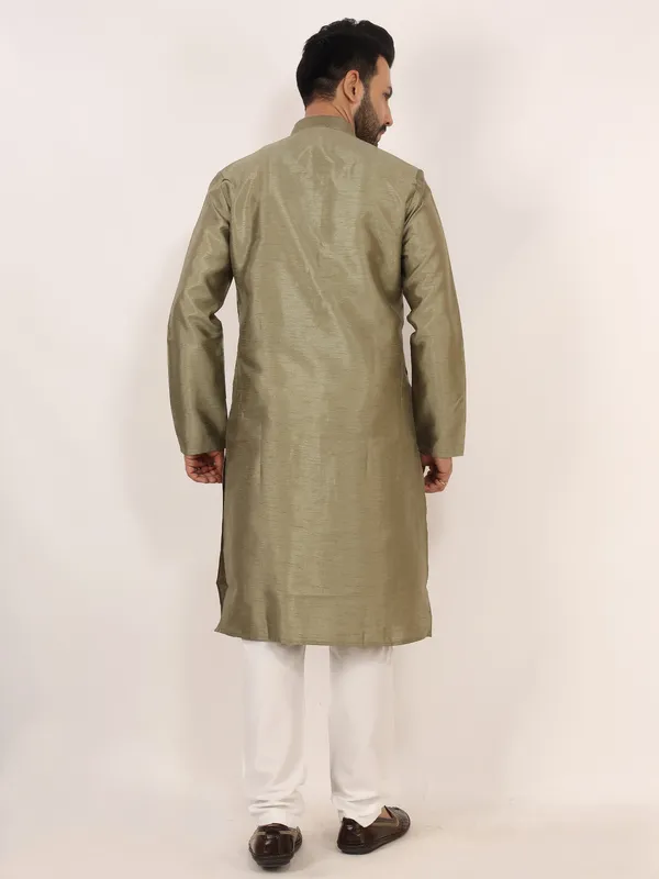 Olive_Green_Kurta_Pajama_Set