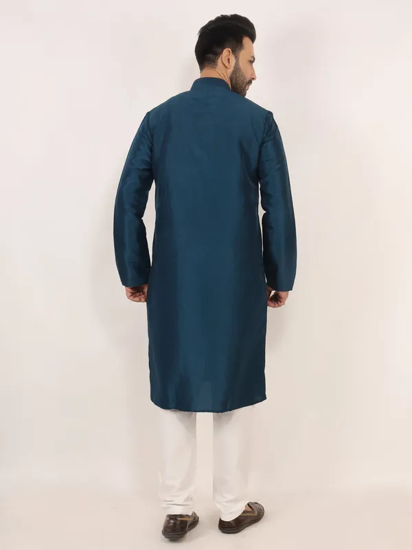 Teal_Blue_Kurta_Pajama_Set