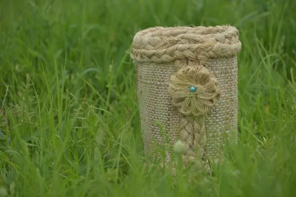 Banana_Fibre_Handmade_Floral_Pen_Stand