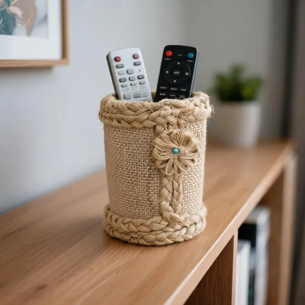 Banana_Fibre_Handmade_Floral_Pen_Stand