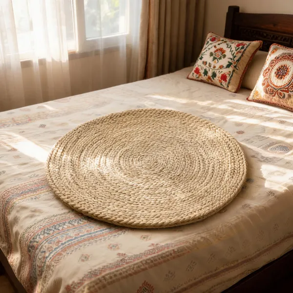 Banana_Fibre_Round_Braided_Textured_Area_Rug