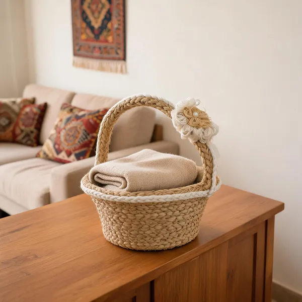 Banana_Fibre_Rustic_Woven_Decorative_Basket
