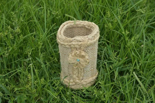 Banana_Fibre_Handmade_Floral_Pen_Stand