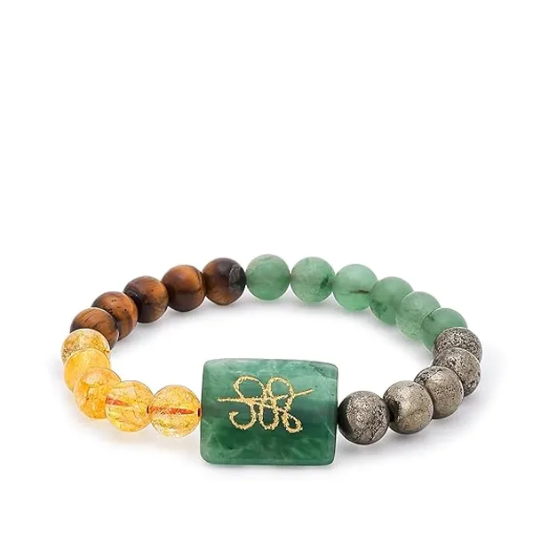 Crystaura_Green_Crystal_Zebu_Symbol_Money_Magnet_Bracelet