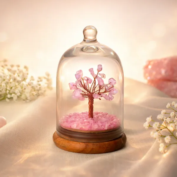 Crystaura_Pink_Rose_Quartz_Crystal_Chip_Dome_Tree