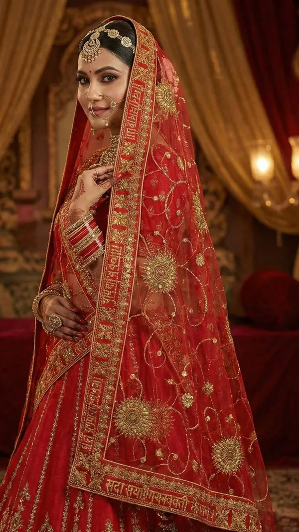 Red_Net_Zari_Embroidered_Saubhagyavati_Bridal_Dupatta_For_Women