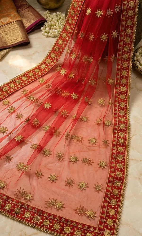 Red_Net_Embroidered_Wedding_Dupatta_For_Women