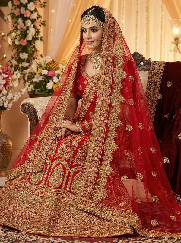 Red_Net_Embroidered_Bridal_Dupatta_For_Women