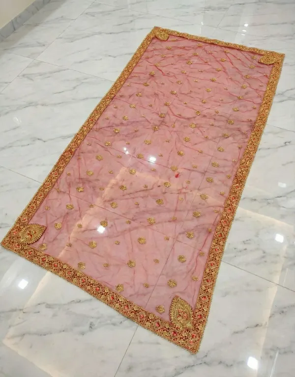 Red_Net_Embroidered_Heavy_Lace_Bridal_Dupatta_For_Women